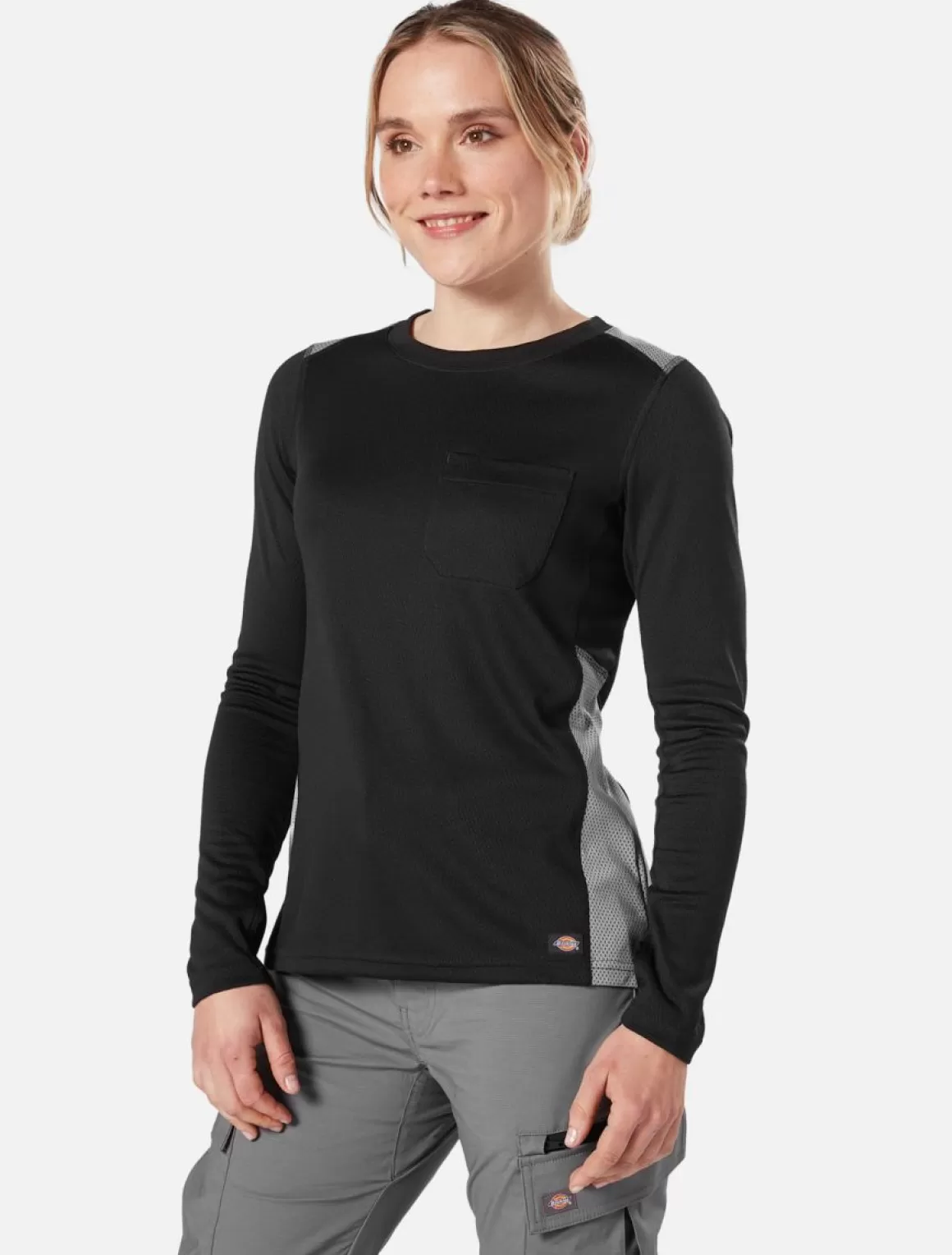 Dame Dickies Performance Temp Iq365 T-shirt med lange ærmer